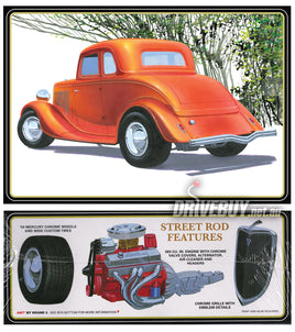 AMT 1934 Ford 5W Coupe Street Rod Model Kit 1/25