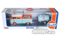 
              DDA/MotorMax Gulf VW Volkswagen Kombi Ute with Oil Tank Trailer 1/24
            