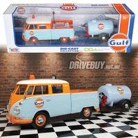 
              DDA/MotorMax Gulf VW Volkswagen Kombi Ute with Oil Tank Trailer 1/24
            