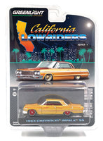 
              Greenlight California Lowriders 1963 Chevy Impala Coupe in Gold 1/64
            