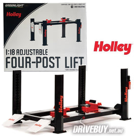 Greenlight Adjustable Four-Post Lift Hoist Holley Livery 1/18