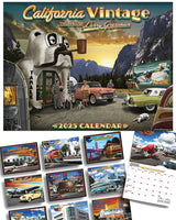 
              Larry Grossman / Retrovisions 2025 California Vintage Wall Calendar
            