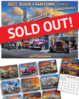 Larry Grossman / Retrovisions 2025 Hot Rod & Custom Wall Calendar