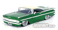 
              Jada Street Low 1959 Chevy Impala Green/Cream DUB wheels 1/24
            