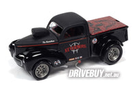 
              Johnny Lightning Blacked Out 1941 Willys Pickup Gasser 1/64
            