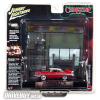 
              Johnny Lightning Christine 1958 Plymouth Darnells Garage Diorama 1/64
            