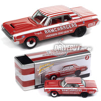 
              Johnny Lightning 1964 Ramchargers Dodge 330 in Red 1/64 w/ Metal Tin 1/64
            