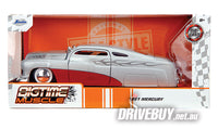 
              JADA Big Time Muscle 1951 Mercury in in Silver w/ Red Scallop 1/24
            