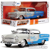 
              Jada Big Time Muscle Ghost Gas 1955 Chevy Bel Air 1/24
            