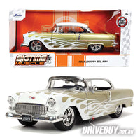 
              Jada Big Time Muscle 1955 Chevy Bel Air Gold/White 1/24
            