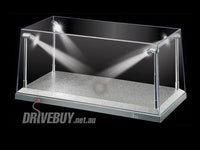 
              Display Case with LED Lighting and Silver Base, suit 1/18 Scale
            