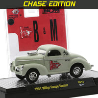 
              M2 Machines **CHASE** B&M Automotive 1941 Willys Gasser 1/64
            