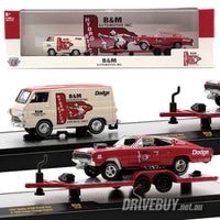 
              M2 Machines B&M 1967 Dodge A100 Van + 1966 Dodge Charger Gasser 1/64
            