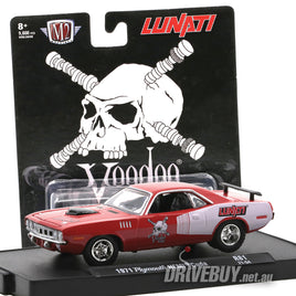 M2 Machines Lunati 1971 Plymouth Hemi Cuda in Red 1/64