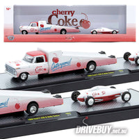 
              M2 Machines Coca-Cola 1969 Ford F250 Ramp Truck + Belly Tanker 1/64
            