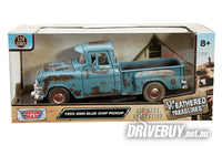 
              MotorMax Blue Chip 1955 GMC Chevy Pickup 1/24
            