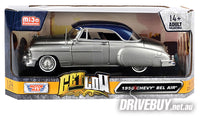 
              MotorMax Get Low 1950 Chevrolet Bel Air Hardtop Coupe in Silver & Blue 1/24
            