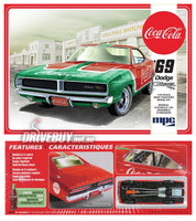 
              MPC Coca Cola 1969 Dodge Charger RT Snap-Together Model Kit 1/25
            