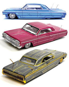 Maisto Design 1964 Chevy Impala SS Lowriders 1/26 (1/24) 3 PACK