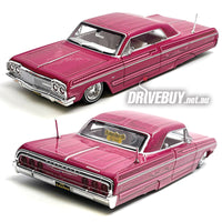 
              Maisto Design 1964 Chevy Impala SS Lowrider in Pink 1/26 (1/24)
            