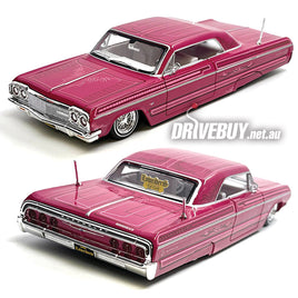 Maisto Design 1964 Chevy Impala SS Lowrider in Pink 1/26 (1/24)