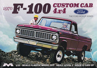 
              Moebius 1970 Ford F100 Custom Cab 4x4 Pickup Model Kit 1/25
            