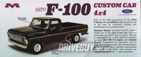 
              Moebius 1970 Ford F100 Custom Cab 4x4 Pickup Model Kit 1/25
            