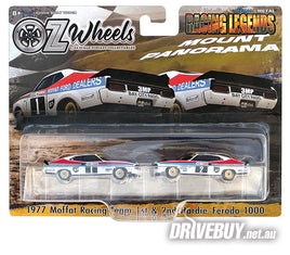 OzWheels Racing Legends: Moffat Ford Racing Team #1 and #2 Hardie Ferodo 1000 Twin Pack 1/64