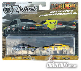 OzWheels Racing Legends: Darrell Lea HQ Monaro McLeod FordXA Falcon Twin Pack 1/64