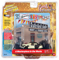 
              Johnny Lightning Barris Kustom Shop & 1949 Mercury Diorama 1/64
            