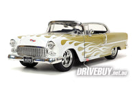 
              Jada Big Time Muscle 1955 Chevy Bel Air Gold/White 1/24
            