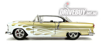 
              Jada Big Time Muscle 1955 Chevy Bel Air Gold/White 1/24
            