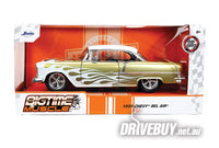 
              Jada Big Time Muscle 1955 Chevy Bel Air Gold/White 1/24
            